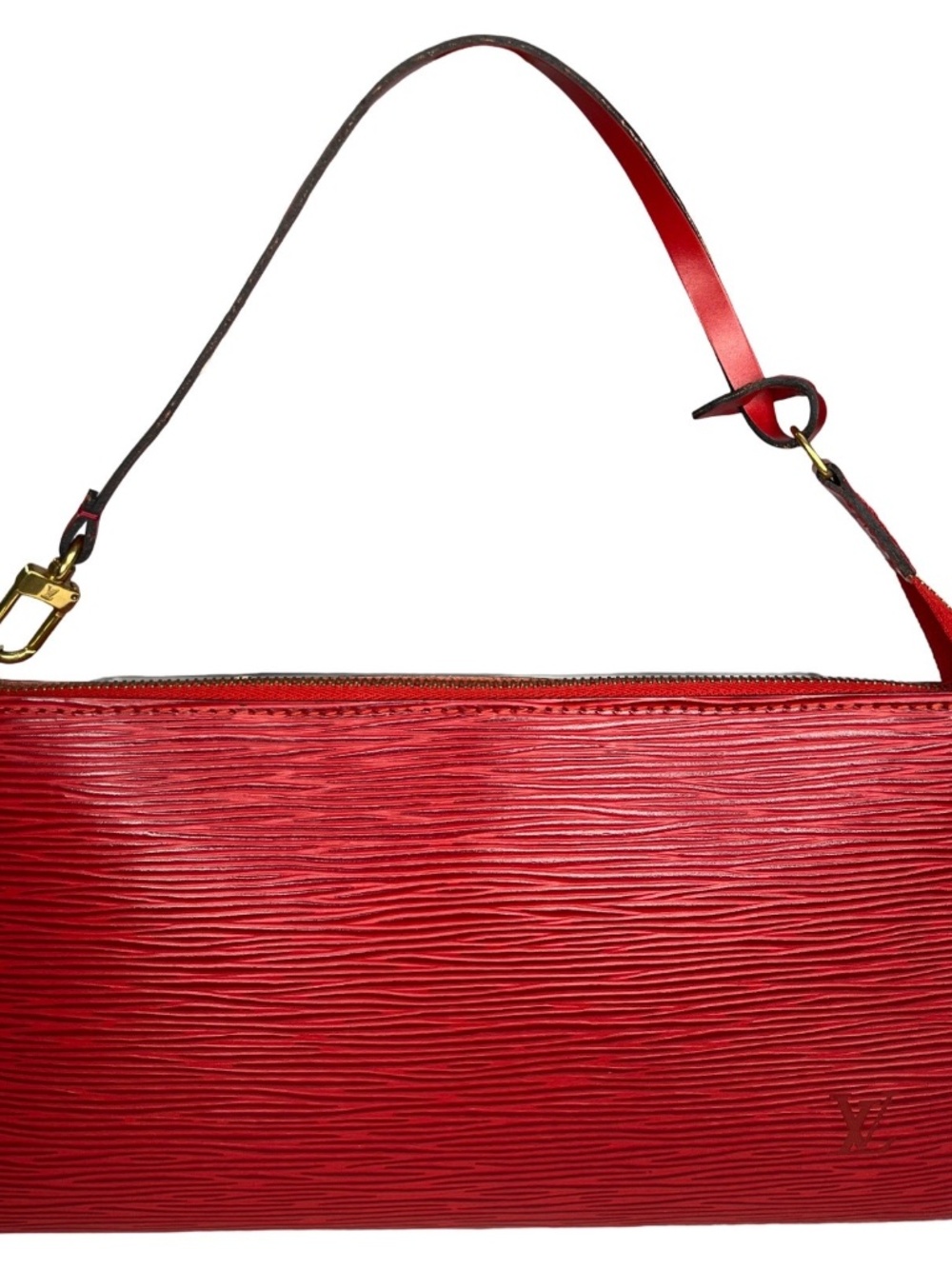 Louis Vuitton Pochette Accessoires Red Epi Leather Shoulder Bag 1998 - Picture 2 of 12
